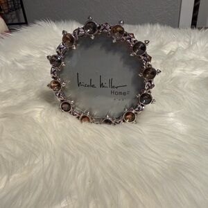 Nicole Miller Circular Frame with Jewel Accents
